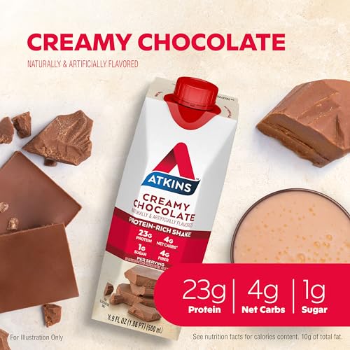 Creamy Chocolate Protein Shake 23g Protein 12 Count B726