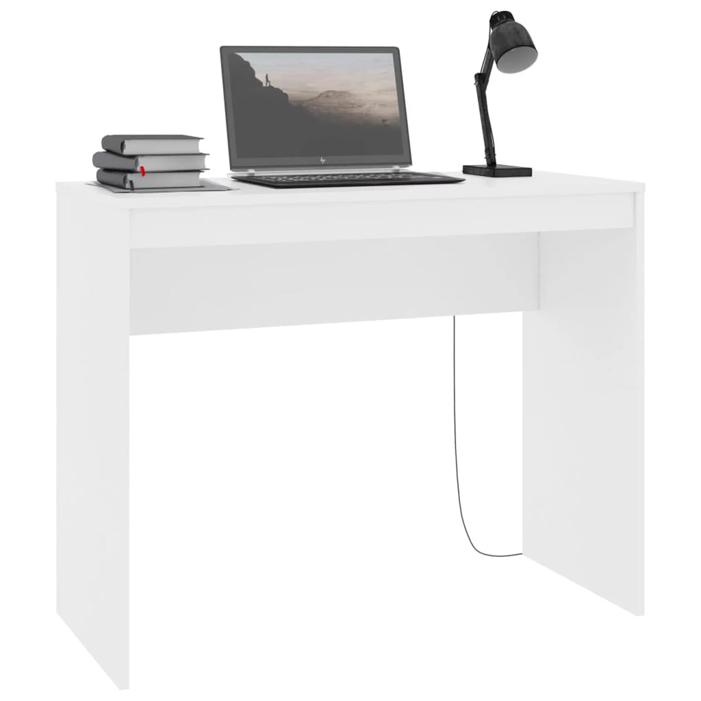 White Chipboard Computer Desk U69520