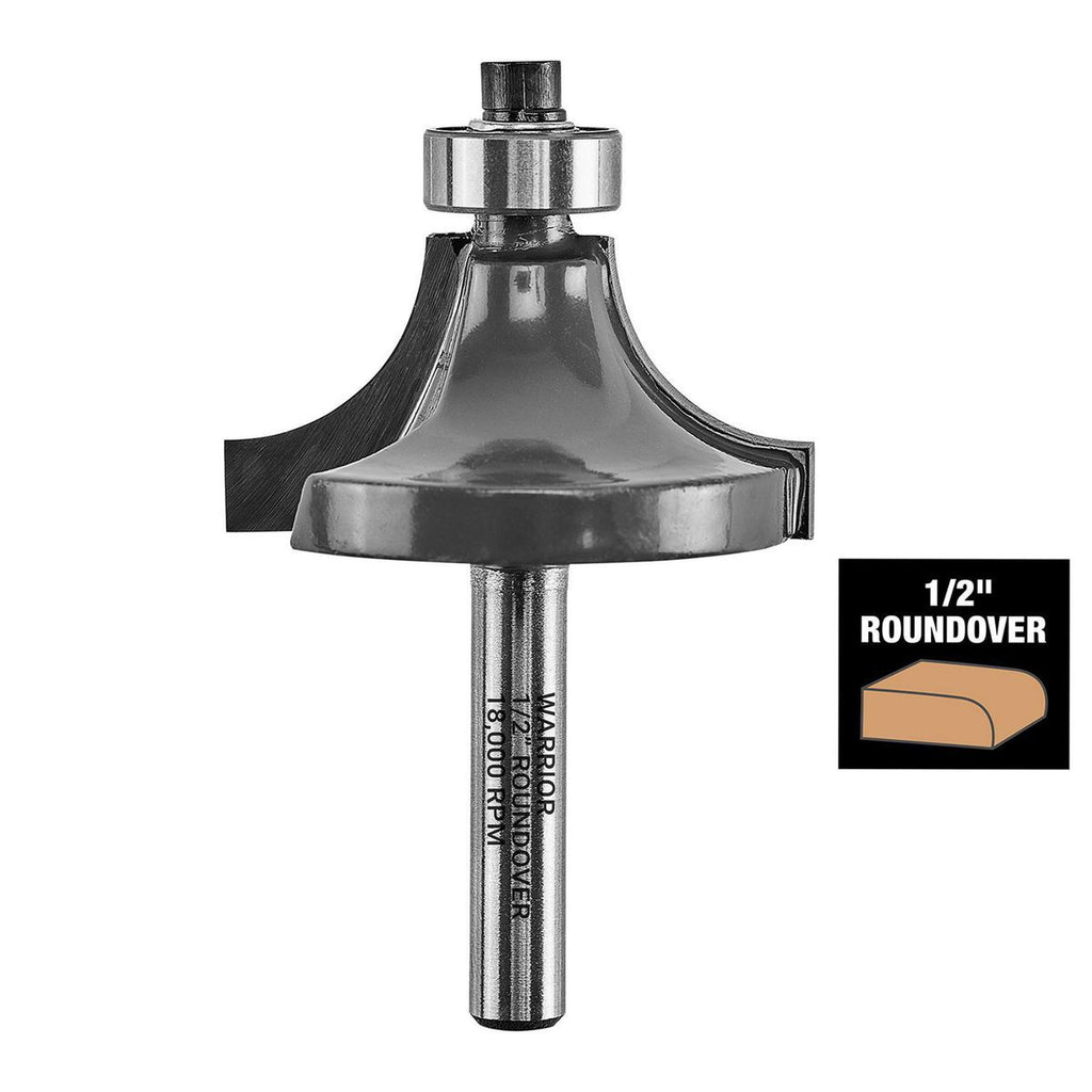 Roundover Router Bit Set, 4-Piece V491965