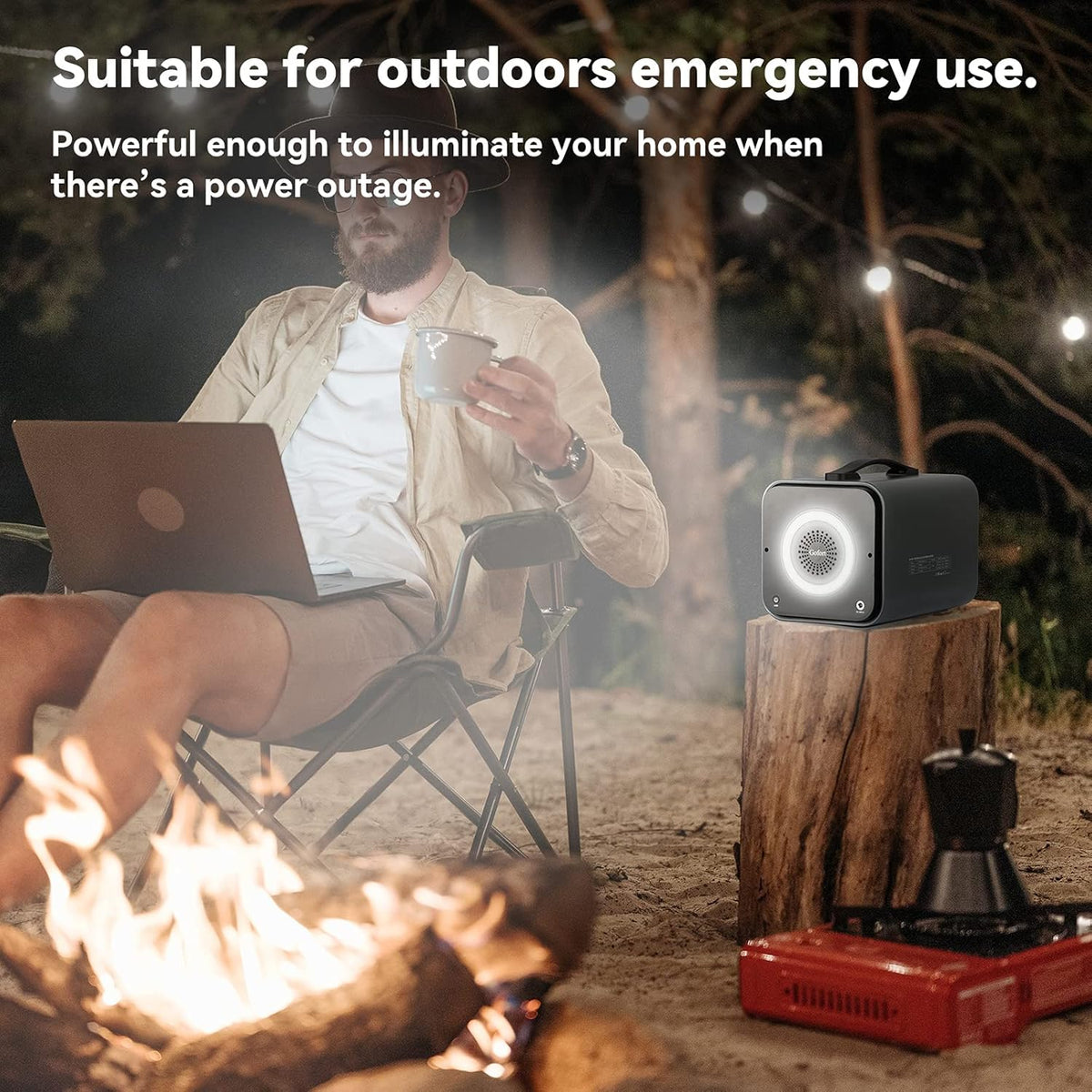 1100Wh Portable Power Station with 110V AC Outlets B454234