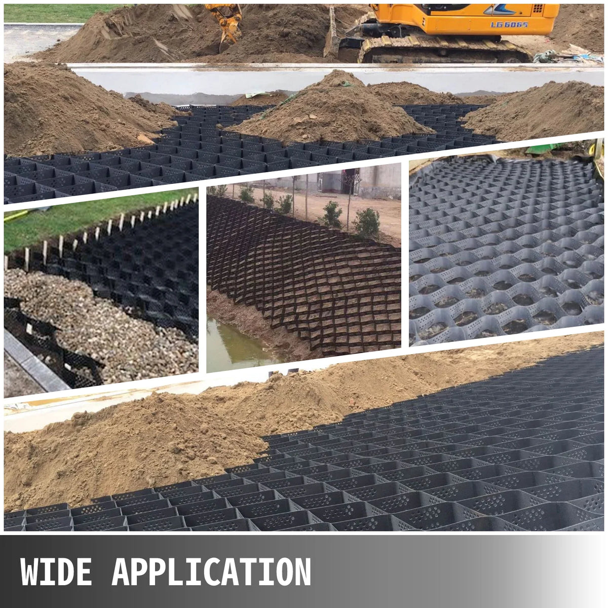 9x17 ft 4 Inch Thick HDPE Ground Grid I43172