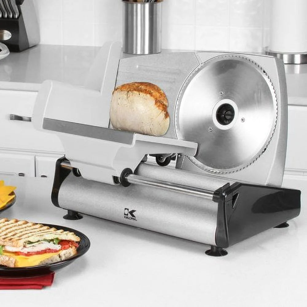 Silver 180 Watts Food Slicer V818