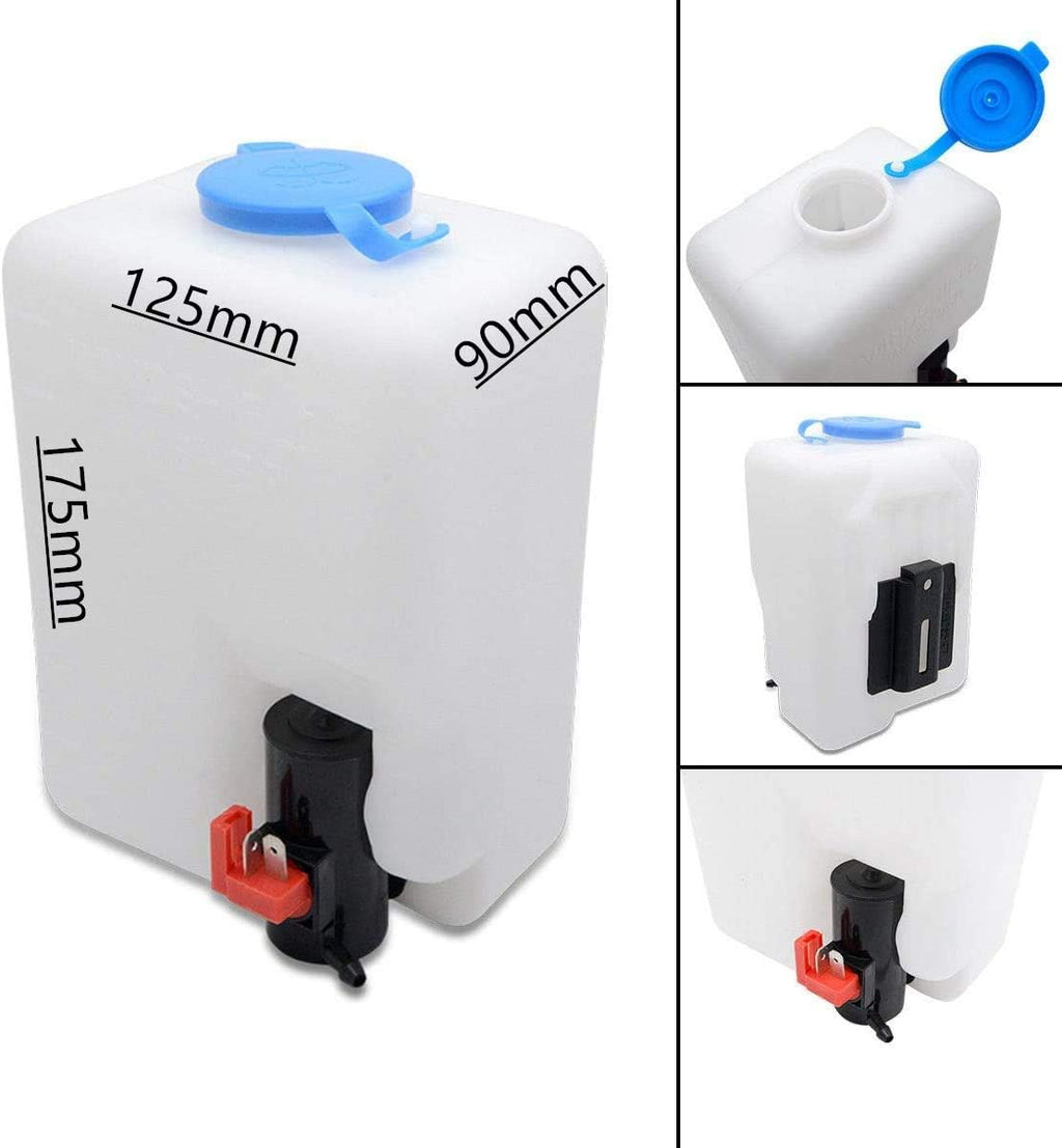 12V Electric Motor UTV Windshield Wiper Kit with Washer Pump Pack of 2 O740652