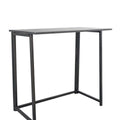 32" Black Folding Computer Desk Metal Frame A716569