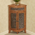 Corner Accent Storage Cabinet Pecan 30.5 Inches Tall H584913
