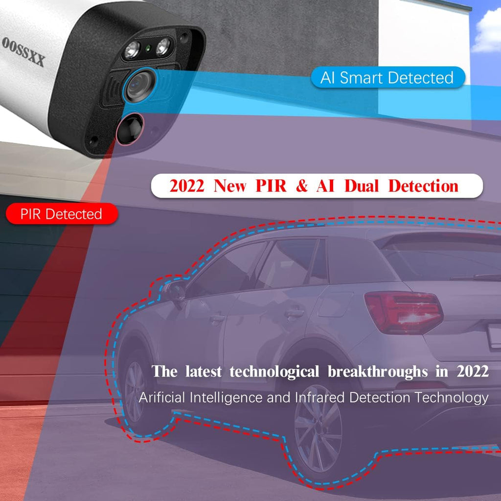 2K 3.0MP Wireless Security Camera System, 8 Channel NVR with 4TB HDD C2520