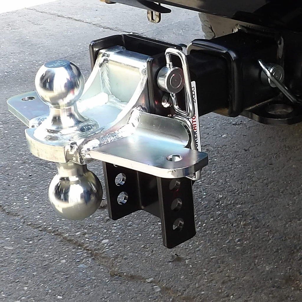 Combo Ball Mount with Sway Control Tabs, 12,000 lbs, Fits 2-1/2" Hitch S896458